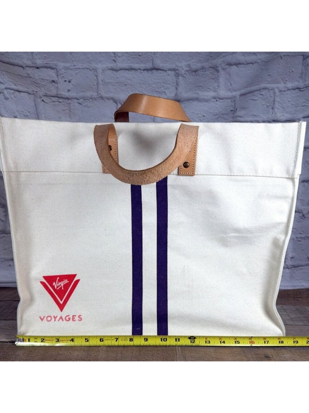 Official Exclusive Virgin Voyages Canvas Sailor Travel Tote Heavy Travel Bag - Picture 15 of 16